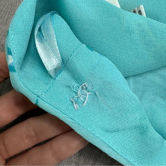 Vintage 90s Y2K Paisley Blue Sleeveless Maxi Dress Size 14 - Picture 6 of 8